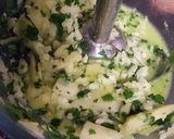 A picture of step 1 of Raw mango and corri chutney(Textured,).