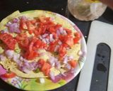 A picture of step 1 of Masala papad.
