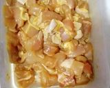 A picture of step 1 of Satay chicken.