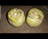 A picture of step 6 of Rainbow Trifle.