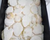 Besamelben sült, zöldséges-húsos rakott krumpli recept fázis 2 fotója