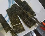 Gambar langkah 3 resipi Keropok Rice Paper seaweed.