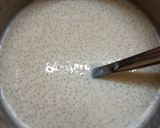 A picture of step 3 of Sago kheer.