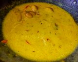 A picture of step 6 of Besan Kadi.