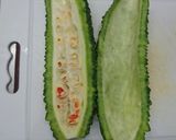 青苦瓜炒小魚干(簡單料理)的食譜步驟1照片