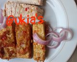 A picture of step 6 of Egg coated tofu with garlic.