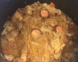 A picture of step 6 of Babcia’s Polish Bigos.