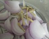 A picture of step 3 of Onions Jeera Rice.