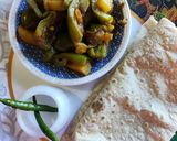 A picture of step 4 of Aloo capsicum ki sabji.