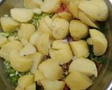 A picture of step 2 of Bengali vegetable Paratha.