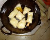 A picture of step 8 of Mandazi using maziwa mala.