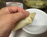 A picture of step 4 of Halal Japanese Gyoza for my friend.