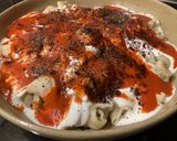 A picture of step 8 of Turkish Manti.