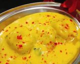 A picture of step 5 of Holi Special Kadhi Badi.