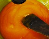 A picture of step 4 of Orange Halwa Barfi.
