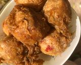 A picture of step 8 of Yam balls.