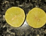 A picture of step 2 of Lemon sarbet.