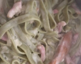 Foto del paso 4 de la receta: Fettuccini de espinacas a mi carbonara. (cintas o nidos)
