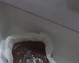A picture of step 3 of Yumy chocolate fudge.