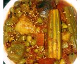 A picture of step 3 of Bhogichi bhaji.(Authentic Maharashtrian dish).