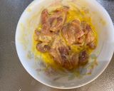 A picture of step 1 of Japanese Karaage (Fried Chicken).