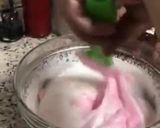 A picture of step 4 of Jhat pat Strawberry cheese cream dessert Ramdan special.