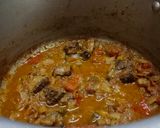 A picture of step 6 of Goat spleen roast.