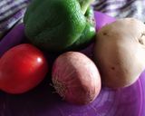 A picture of step 1 of Vegetable pulao in pressure cooker.