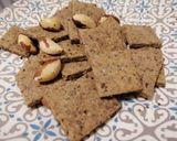 Фото кроку 4 до Крекеры 🍪полезные на цельнозерновой муке с орехами: пп печенье.