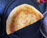 A picture of step 4 of Road side crispy  Masala Dosa.