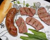 Foto del paso 5 de la receta: Parrillada: chinchulines de cordero, chorizos de pollo, conejo, criollos, churrasquitos de cerdo