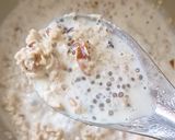 A picture of step 4 of Healthy Chia Seeds, Almonds, banana and Oats Pudding : 10 minutes Power breakfast on the go.
