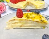 Une image de l'étape 6 de Gâteau de crêpes citron meringué.