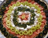 Une image de l'étape 4 de Tarte courgette saumon et chèvre.