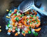 A picture of step 2 of Fried rice with haldi(Haldi have medical properties for health).