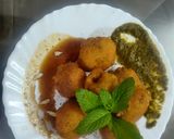 A picture of step 7 of Moong Dal Laddoo With Chutney.