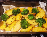 Foto del paso 4 de la receta: Salmón a la plancha con patatas y brócoli