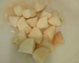 A picture of step 1 of Cabbage Curry.