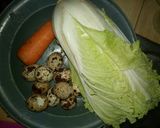 Foto langkah ke 1 dari resep Tumis sawi telur puyuh #SiapRamadan.