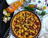 عکس مرحله 1 از دستور پیتزا مرغ و گوشت solmaz
