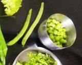 A picture of step 2 of Green Garlic Veg.