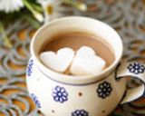 A picture of step 4 of Homemade Café-Style Hot Chocolate in the Microwave.