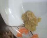 A picture of step 3 of Masoor and moong ki daal with boiled rice.