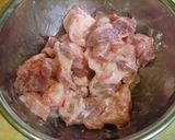A picture of step 1 of New! Tender Pork Curry Rice.