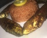 صورة لخطوة 6 من وصفة سمك زوري مع رز أحمر 🍱