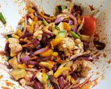 A picture of step 5 of Nan's Confetti Salad.