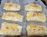 Foto del paso 5 de la receta: Cañas de hojaldre con champiñones, jamón york, queso y virutas de jamón serrano