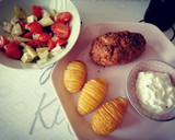 Bifteki mit Fächerkartoffeln Rezeptschritt 4 Foto