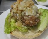 Foto del paso 6 de la receta: Hamburguesa🧀hawaiana🥯🍍🍔