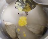 A picture of step 2 of Kathal biryani with pudina dhania chhachh.